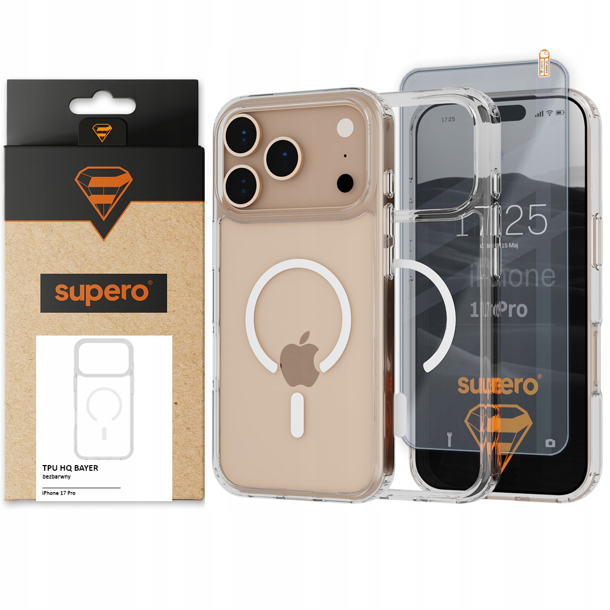 Etui Supero TPU HQ Bayer MagSafe do iPhone 17 Pro – Ochrona i styl w jednym