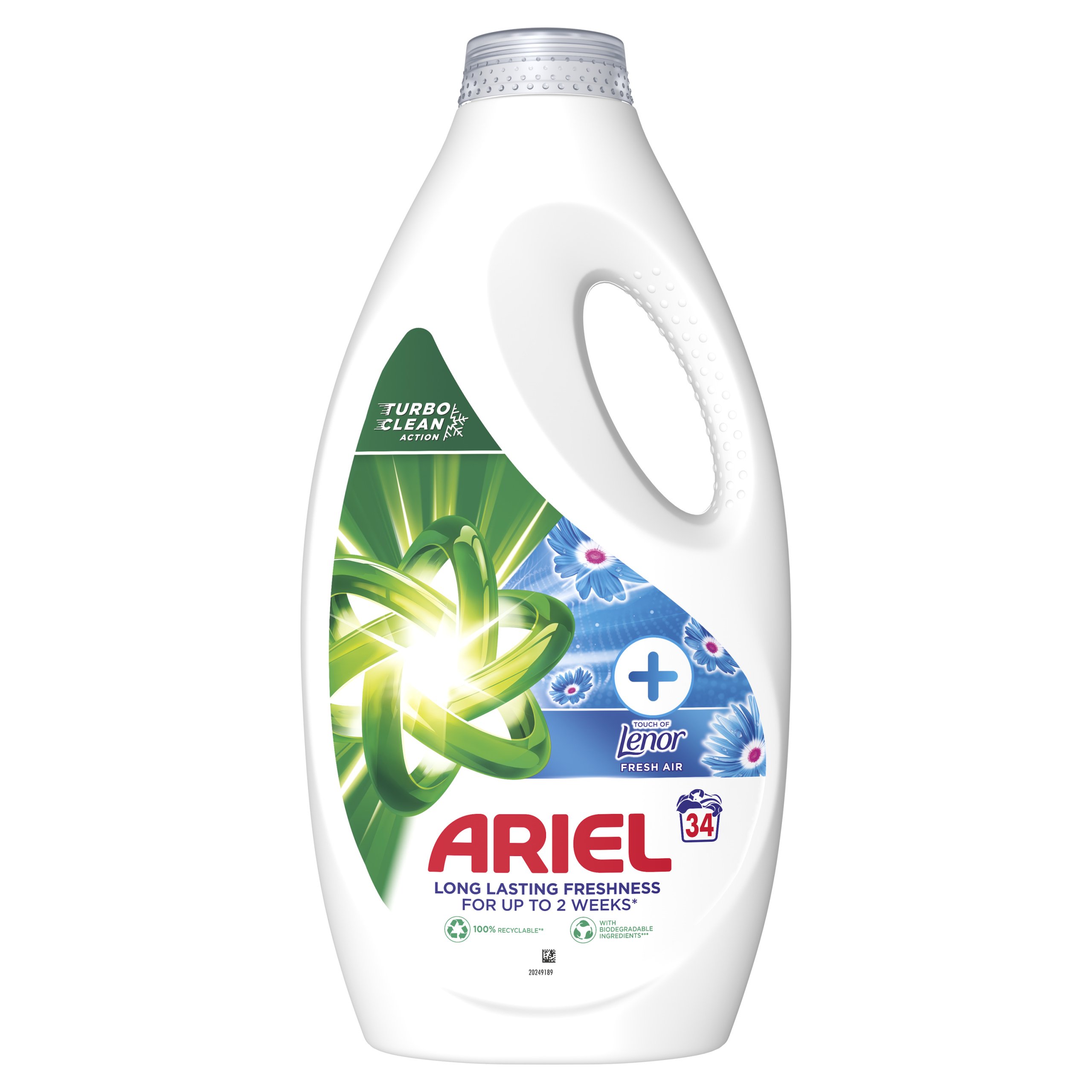 Ariel Touch of Lenor Fresh Air – Żel do prania dla świeżości i skuteczności