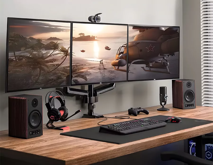 uchwyt na monitor z podstawka na laptop
