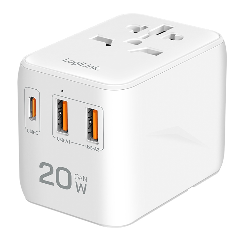 LogiLink PA0356 – Uniwersalny adapter zasilający do podróży