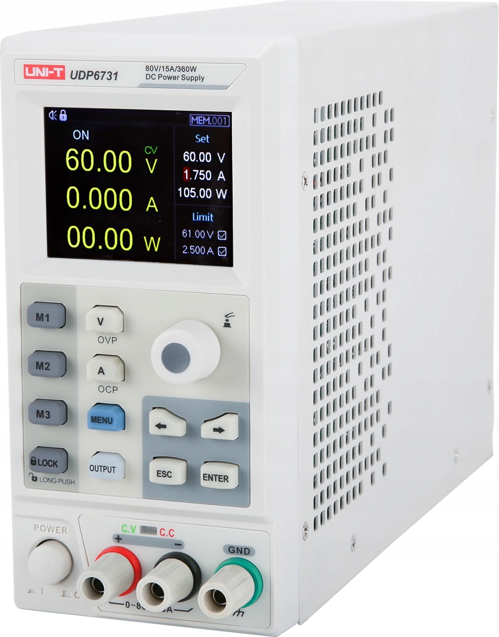 Wysoka wydajność zasilania: 0-40V i 0-30A