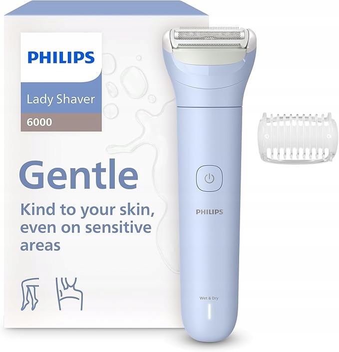Philips Lady Shaver 6000 BRL127/00 – Bezprzewodowa golarka elektryczna do golenia na mokro i sucho