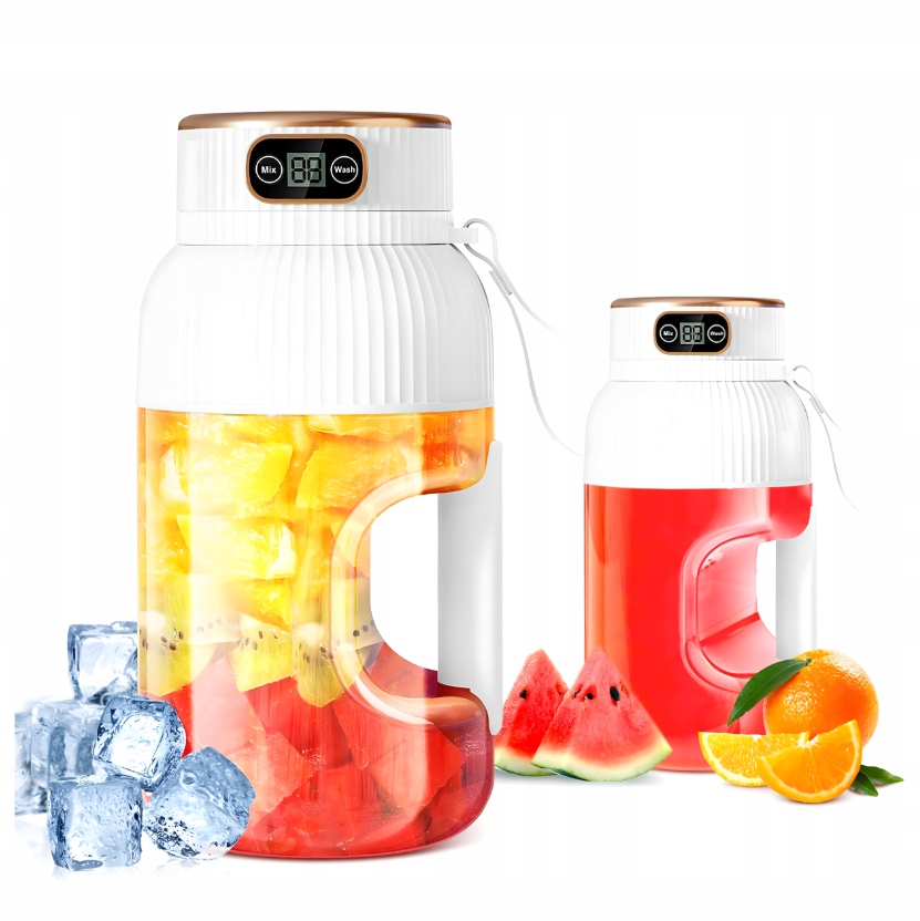 Duża pojemność 1L – Idealny do przygotowania smoothie na cały dzień