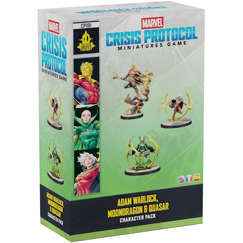 Marvel: Crisis Protocol - Adam Warlock, Moondragon i Quasar - Zestaw postaci do gry