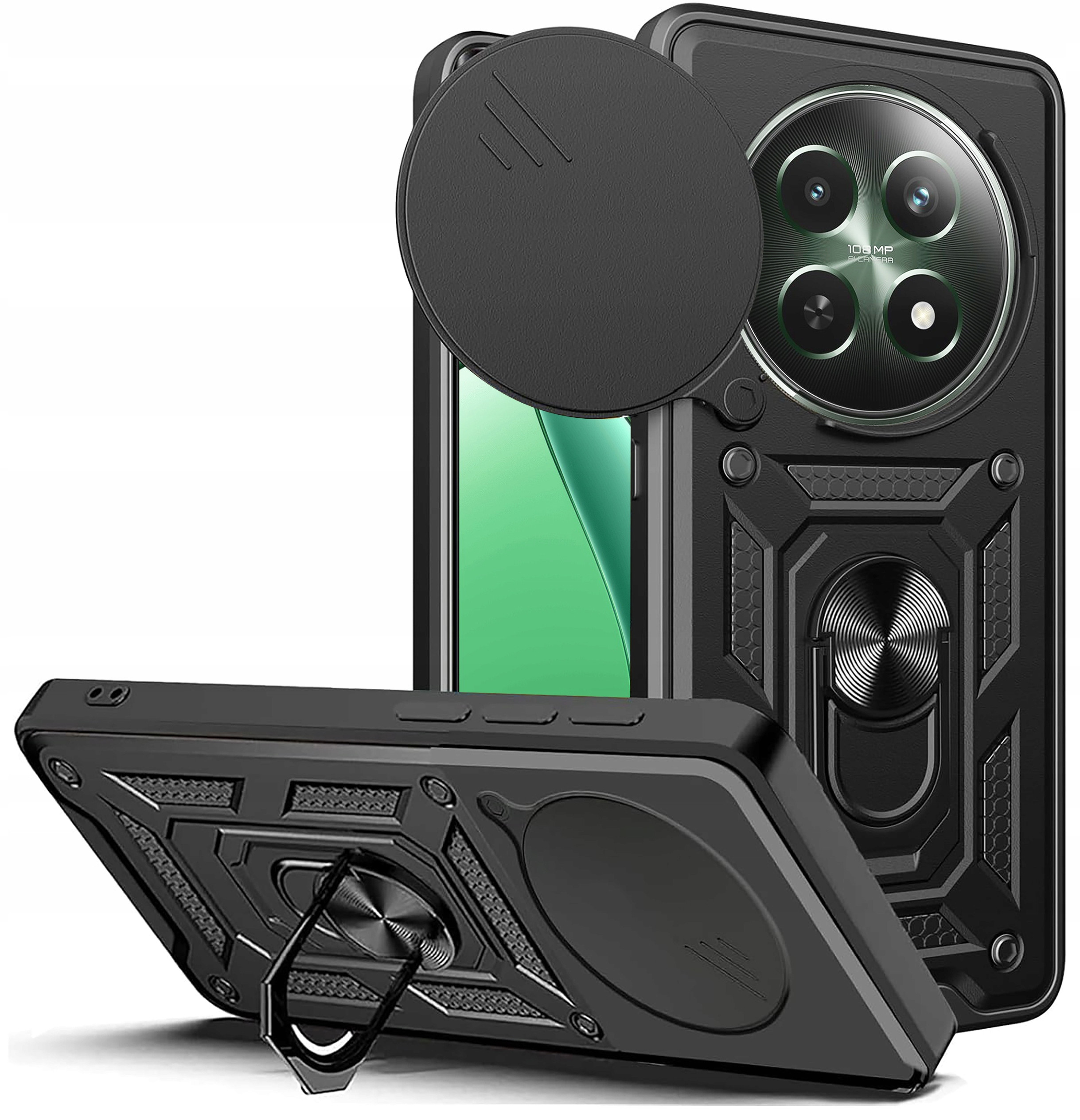 Etui do Realme 12 5G | 12x 5G PANCERNE SLIDE RING CASE – Ochrona i funkcjonalność w jednym