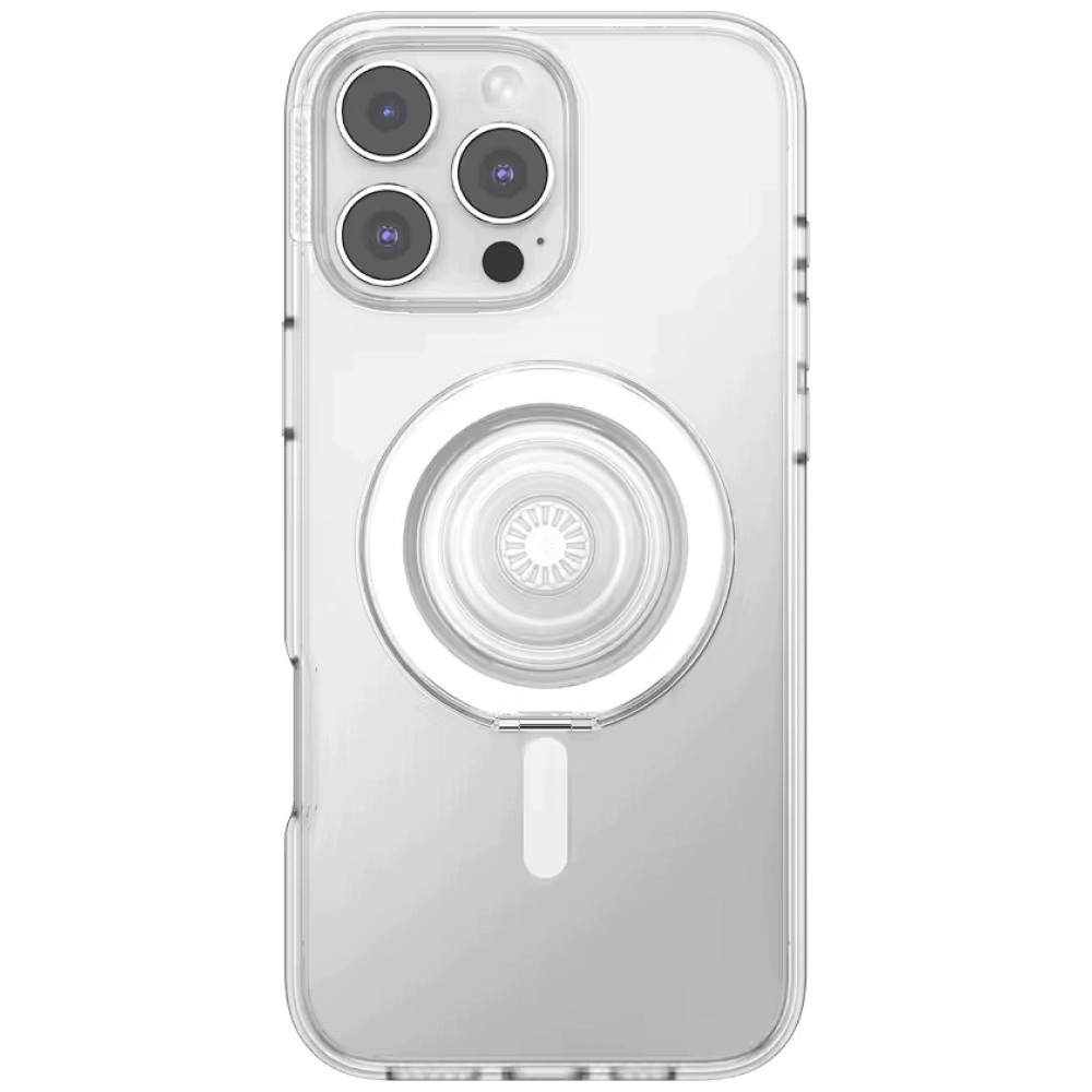 PopSockets Kick-Out Grip MagSafe – Uchwyt i podstawka do telefonu przezroczysty