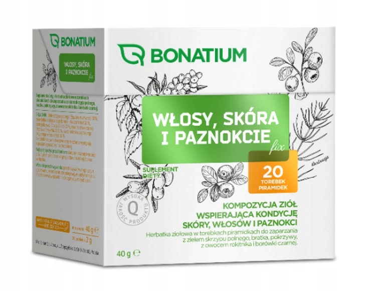 Herbata BONATIUM Włosy, skóra i paznokcie Fix – Naturalne wsparcie dla zdrowia