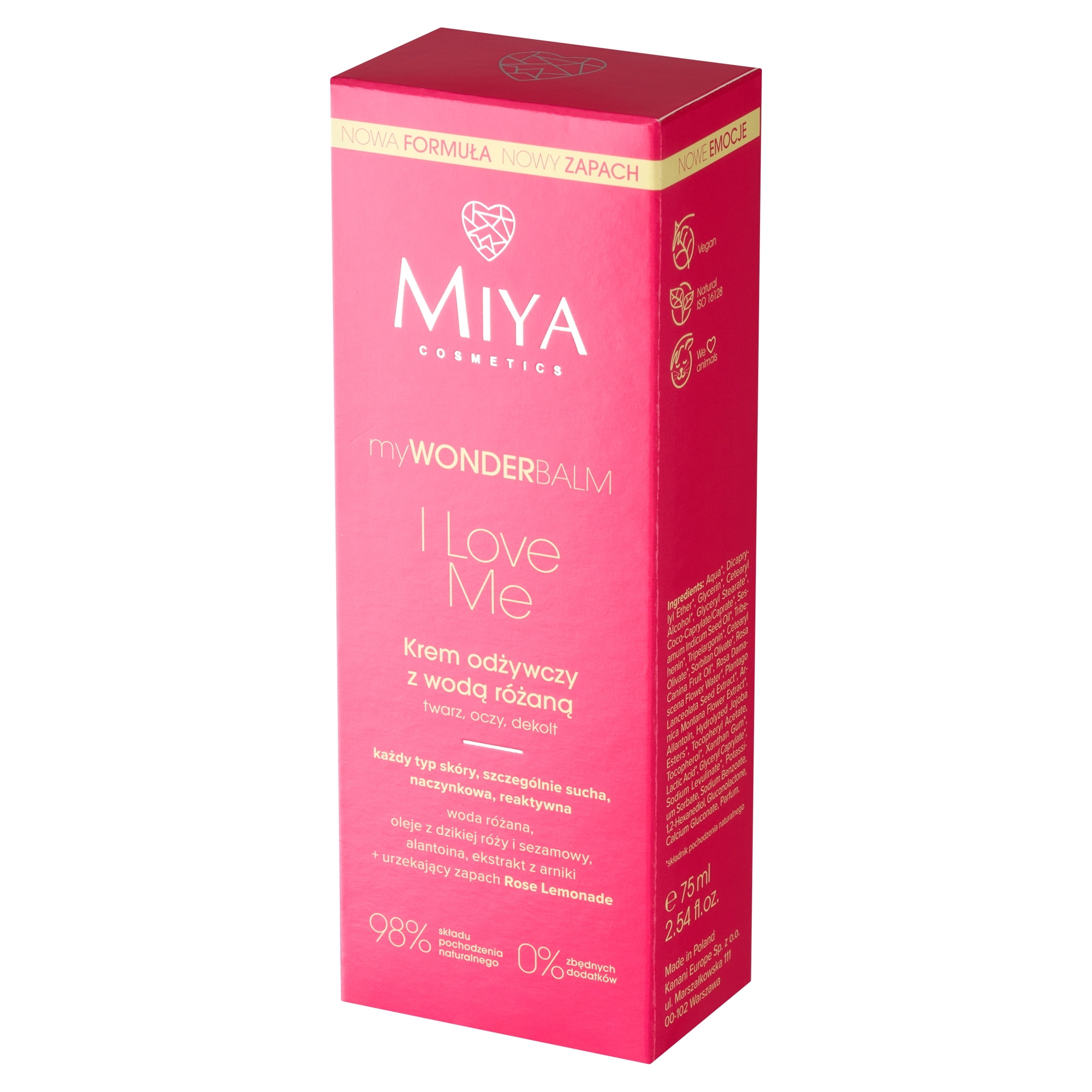 Miya MIYA_myWONDERBALM I Love Me – Krem odżywczy z wodą różaną 75 ml