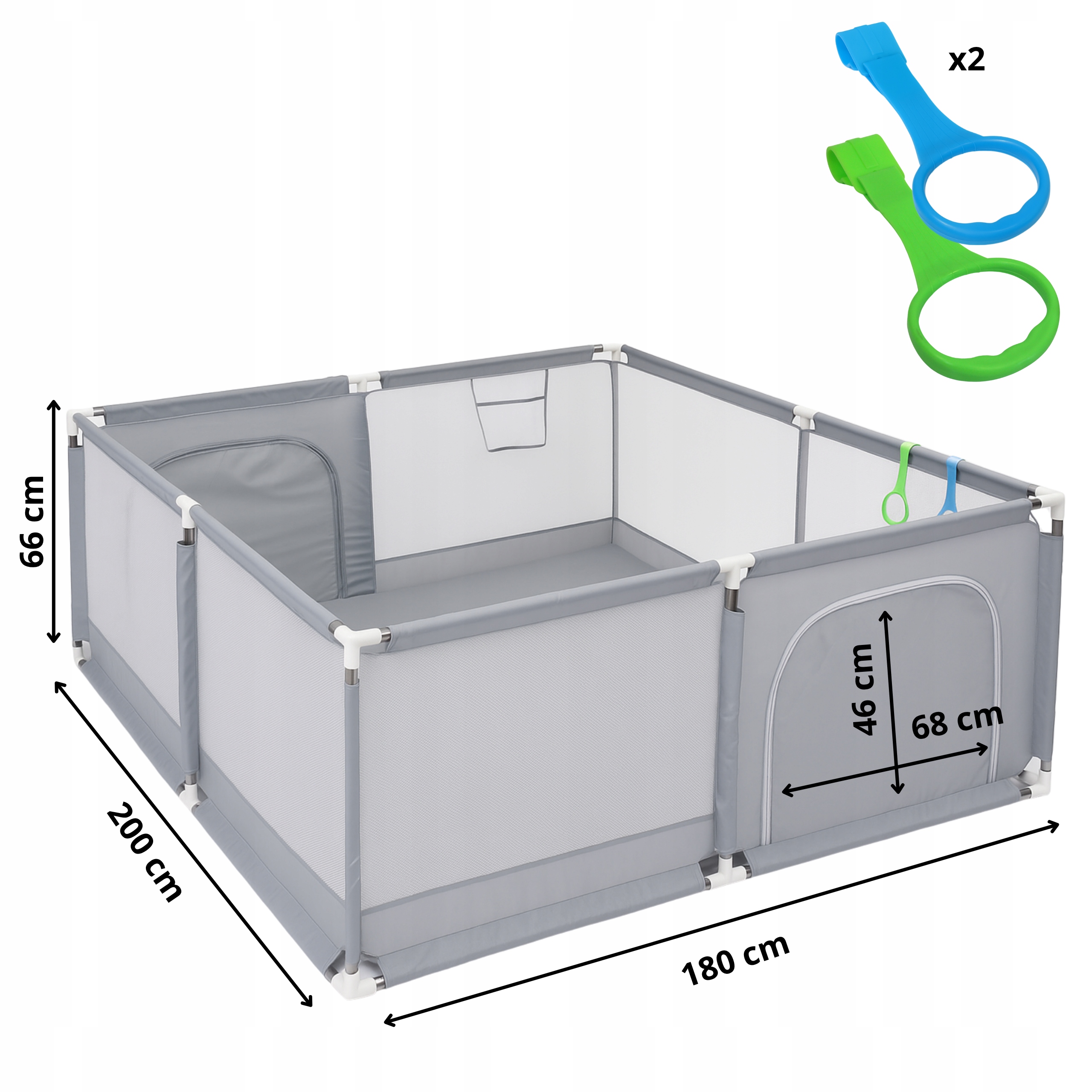 Przestronność 200 x 180 cm – Idealne miejsce do nauki i zabawy