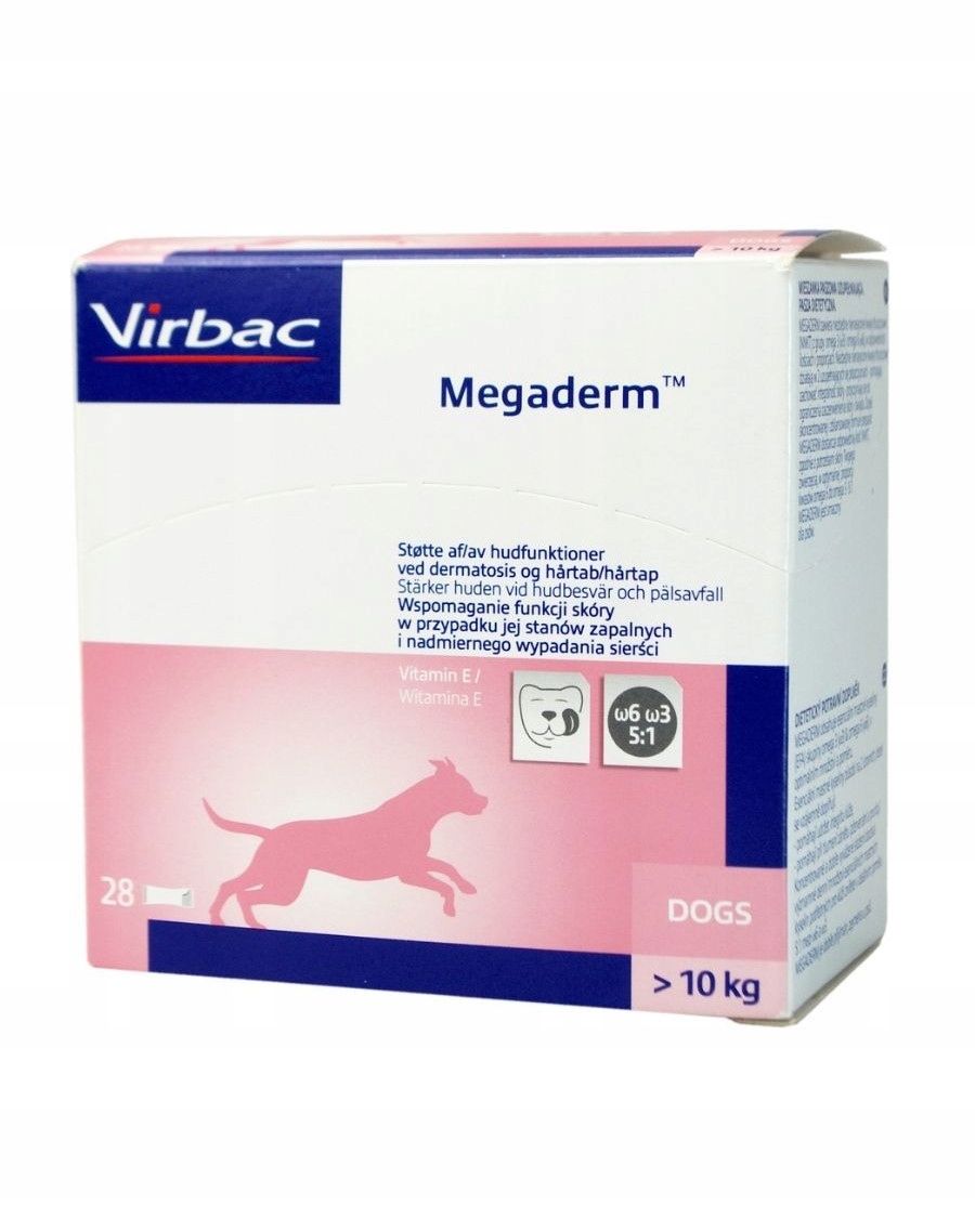 Megaderm 28x8 ml – Suplement diety dla psów na problemy skórne