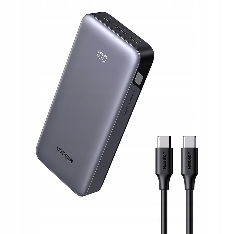 Powerbank UGREEN PB532 20000mAh USB-A, 2xUSB-C 30W – Niezawodne źródło energii