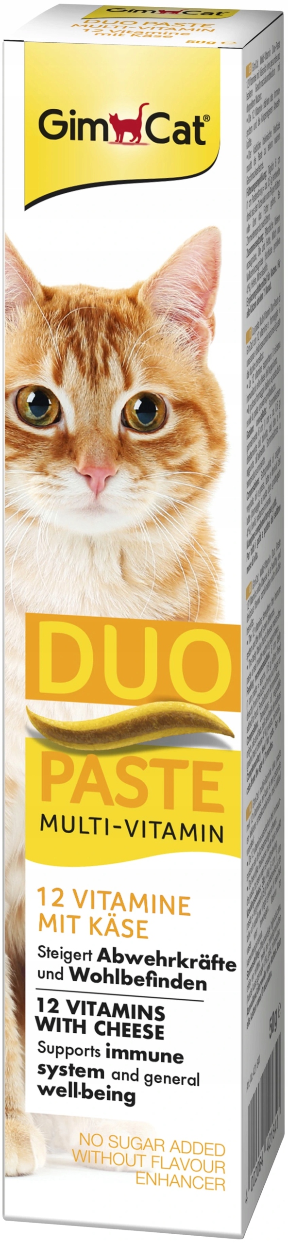 GIMBORN Gim Cat Pasta Multi-Vitamin Duo z serem – Smakowity przysmak dla Twojego kota