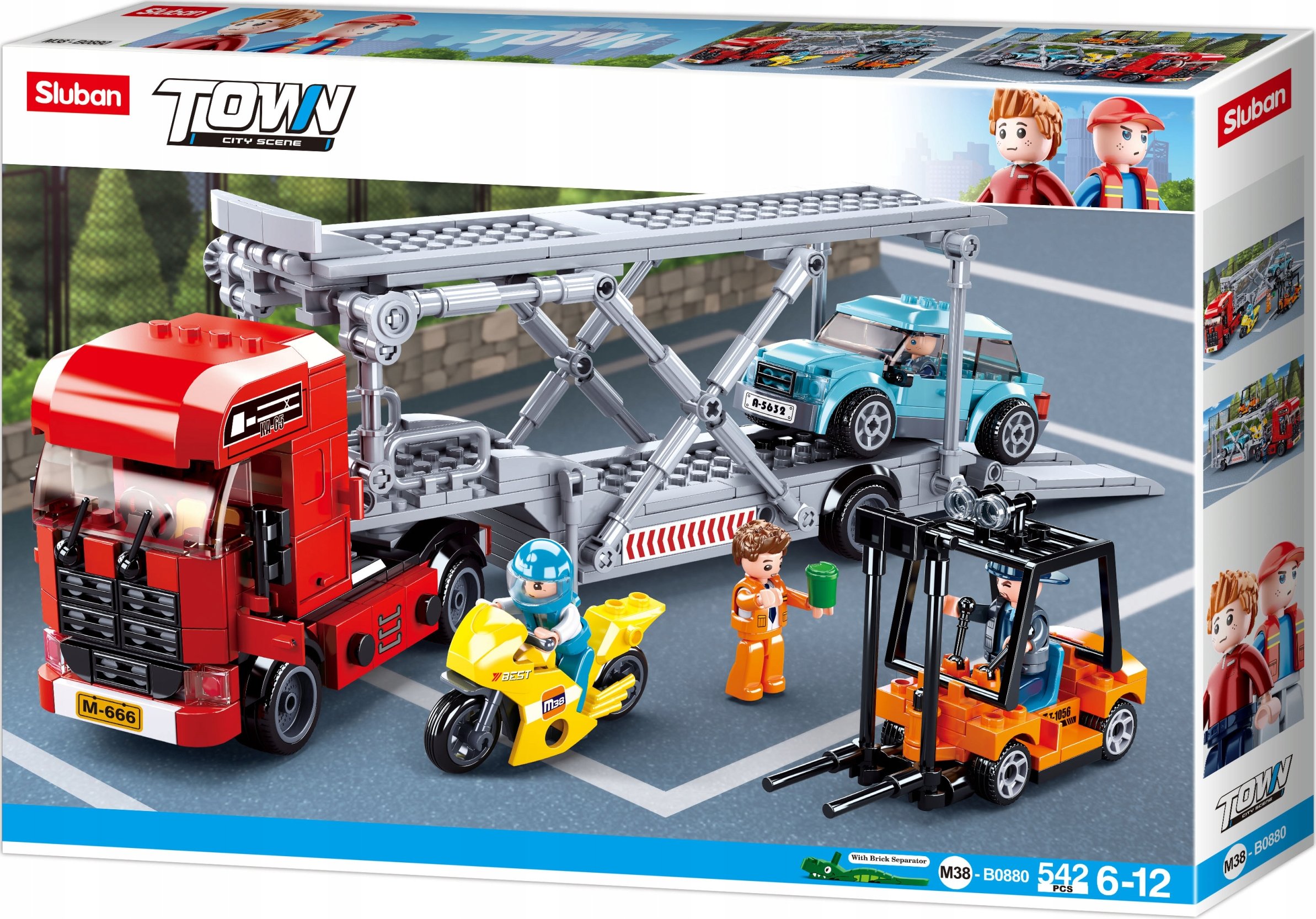 Sluban TOY CONSTRUCTOR 542PCS M38-B0880 – Kreatywna zabawa dla dzieci