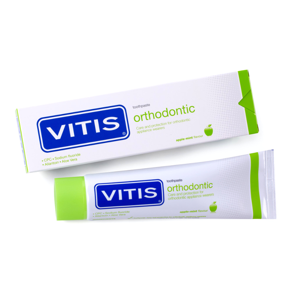 Vitis Pharma VITIS ORTHO PASTA 100ML – Doskonała higiena jamy ustnej dla osób noszących aparaty ortodontyczne