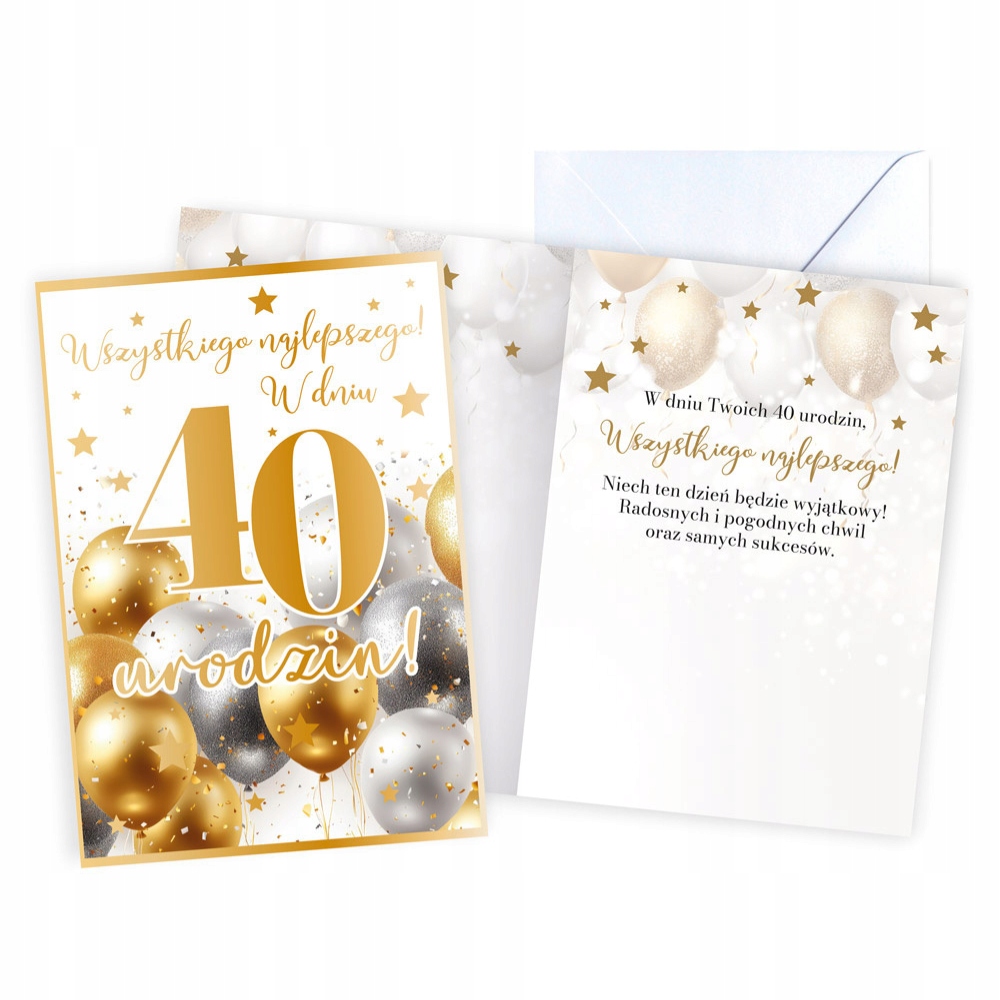 Motyw balonów z dopasowaną kopertą