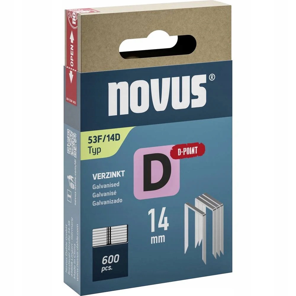 Zszywka z płaskiego drutu D typ 53F/14mm – Idealne rozwiązanie dla biura