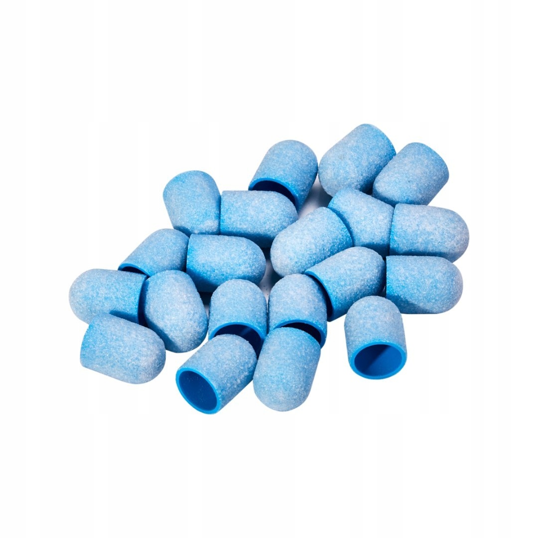Blue med kapturek ścierny 10mm /150 20szt Med Cap – Profesjonalne akcesoria do pielęgnacji