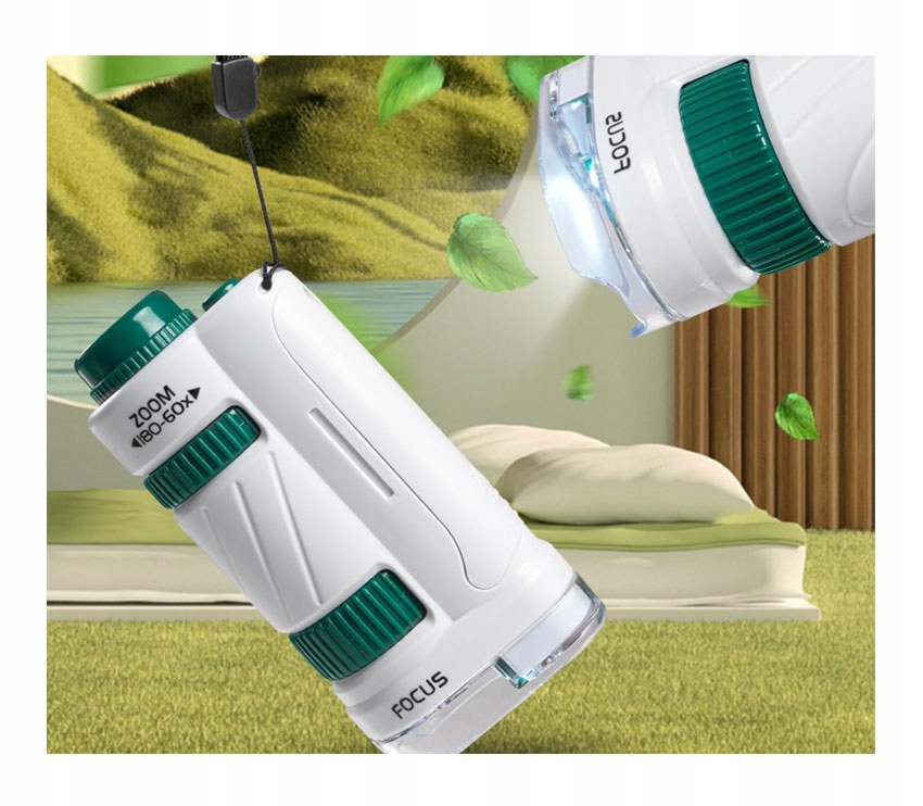 Lekka i poręczna konstrukcja – Zabierz mikroskop wszędzie ze sobą