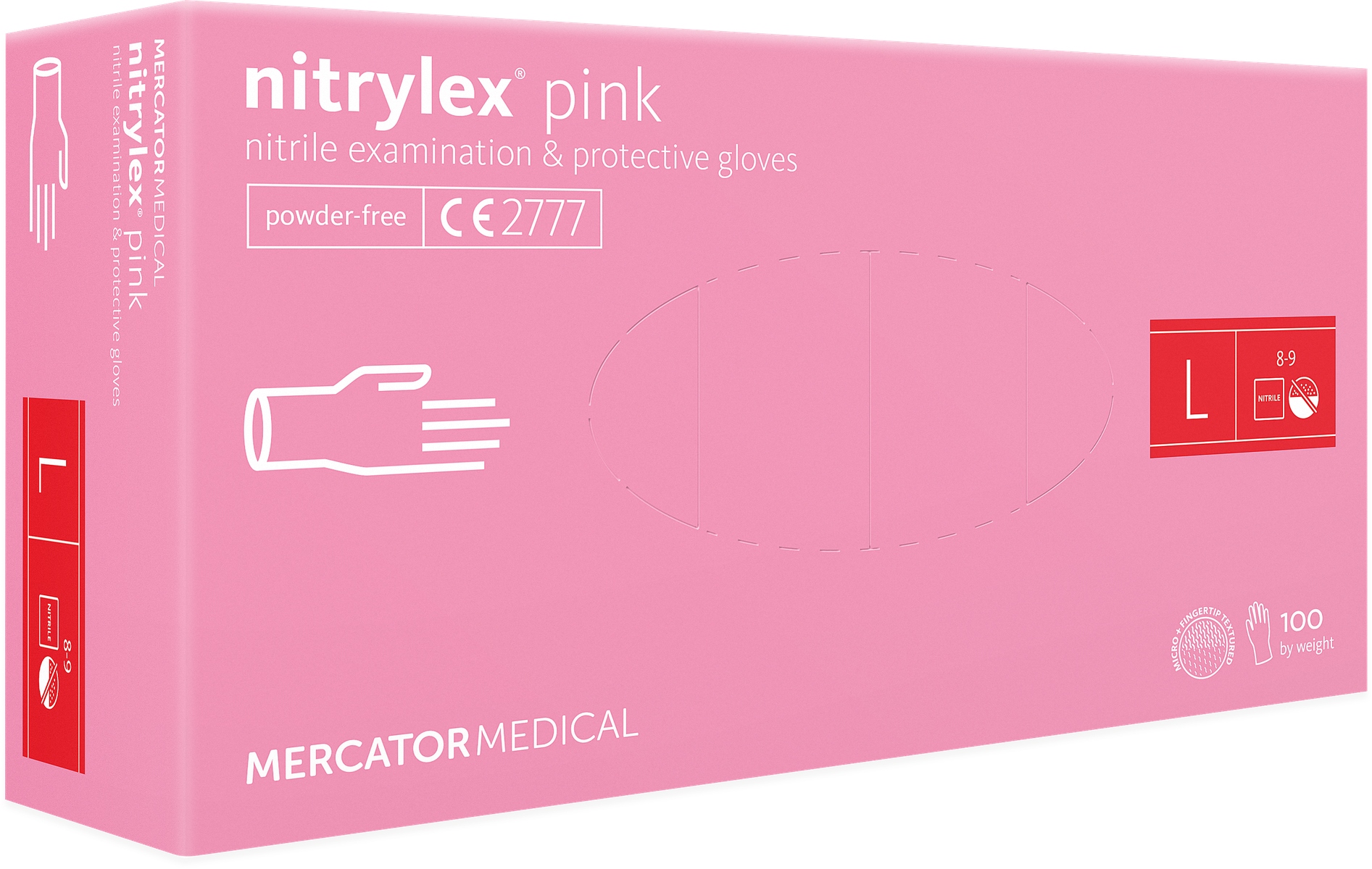 Rękawice Nitrylowe 100 szt. 9-L Nitrylex Pink – Ochrona i komfort w jednym