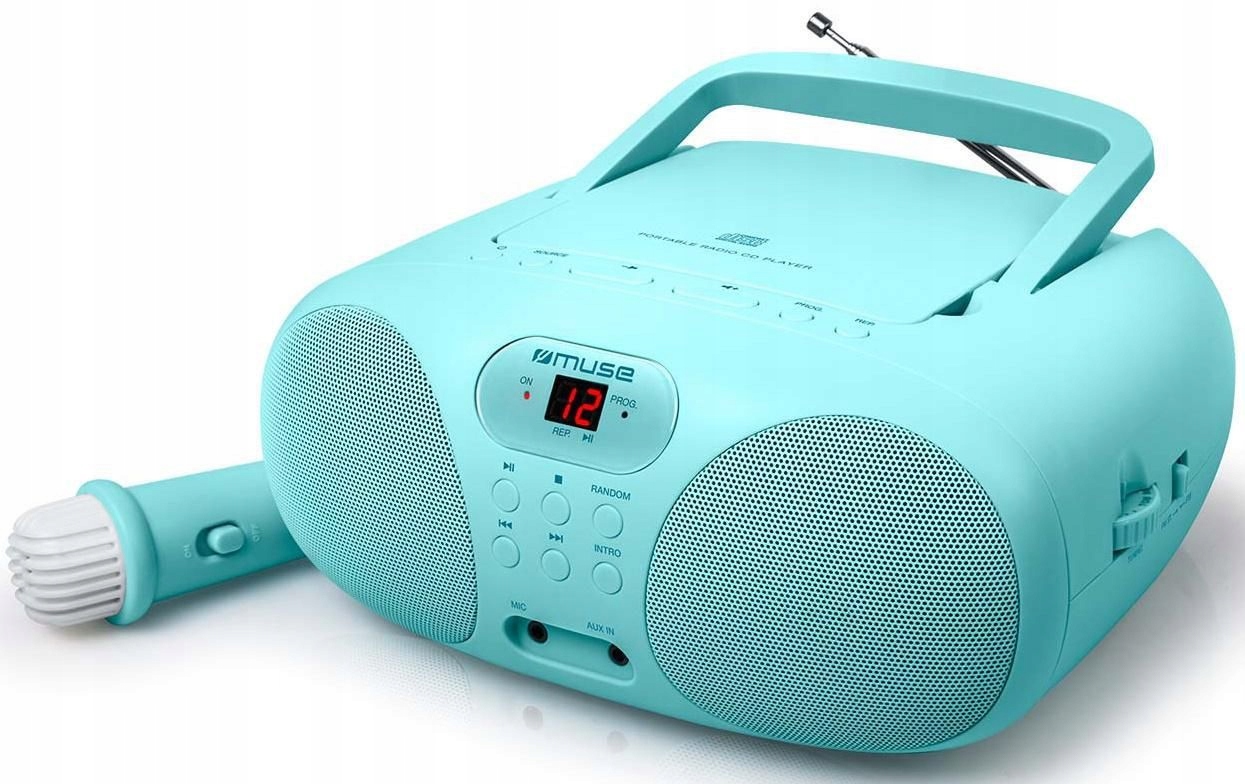 RM MD-203 KB – Odtwarzacz CD z radiem FM i funkcją Sing-A-Long