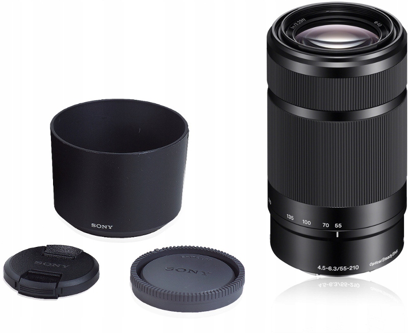 Akcesoria w zestawie – przednia i tylna przykrywka obiektywu