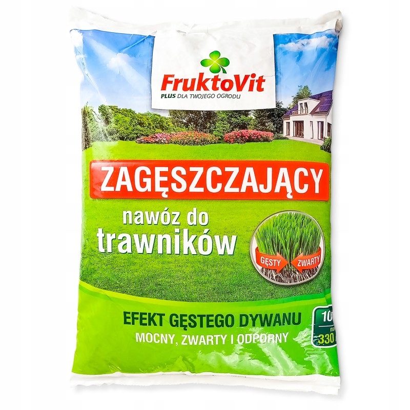 Nawóz Inco Fruktovit PLUS do trawników – Gęsty i zdrowy trawnik w 10 kg