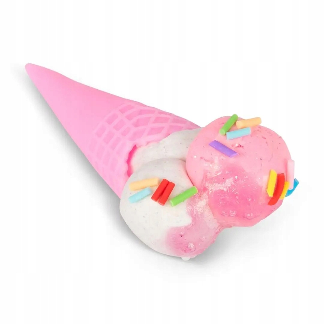 W zestawie: slime, putty i kolorowe konusy lodowe