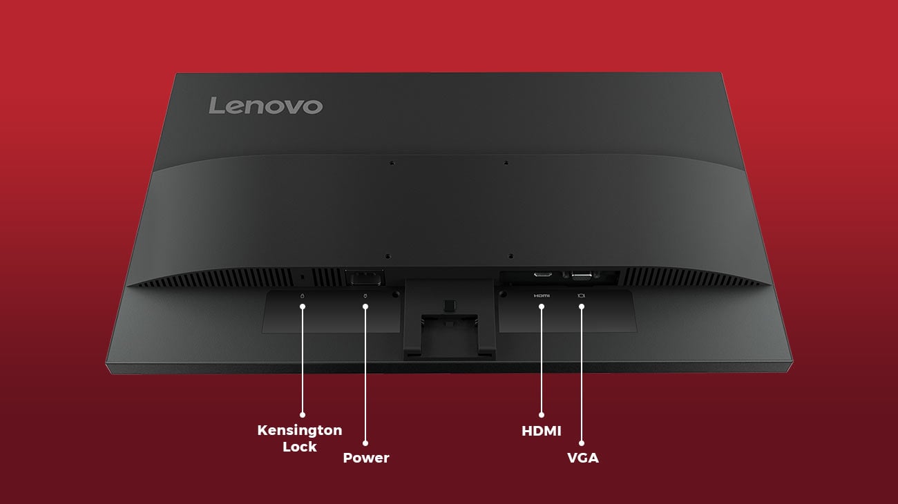 Porty i gniazda: blokada Kensington, zasilanie, HDMI (High-Definition Multimedia Interface), VGA (Video Graphics Array)