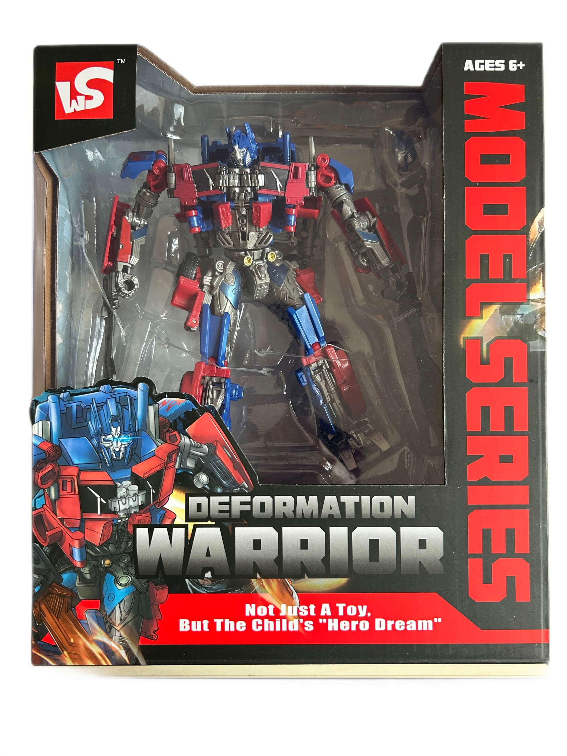 Robot 23cm plastik/metal HRE13 52787 – Zabawka, która przekształca się w auto ciężarówkę