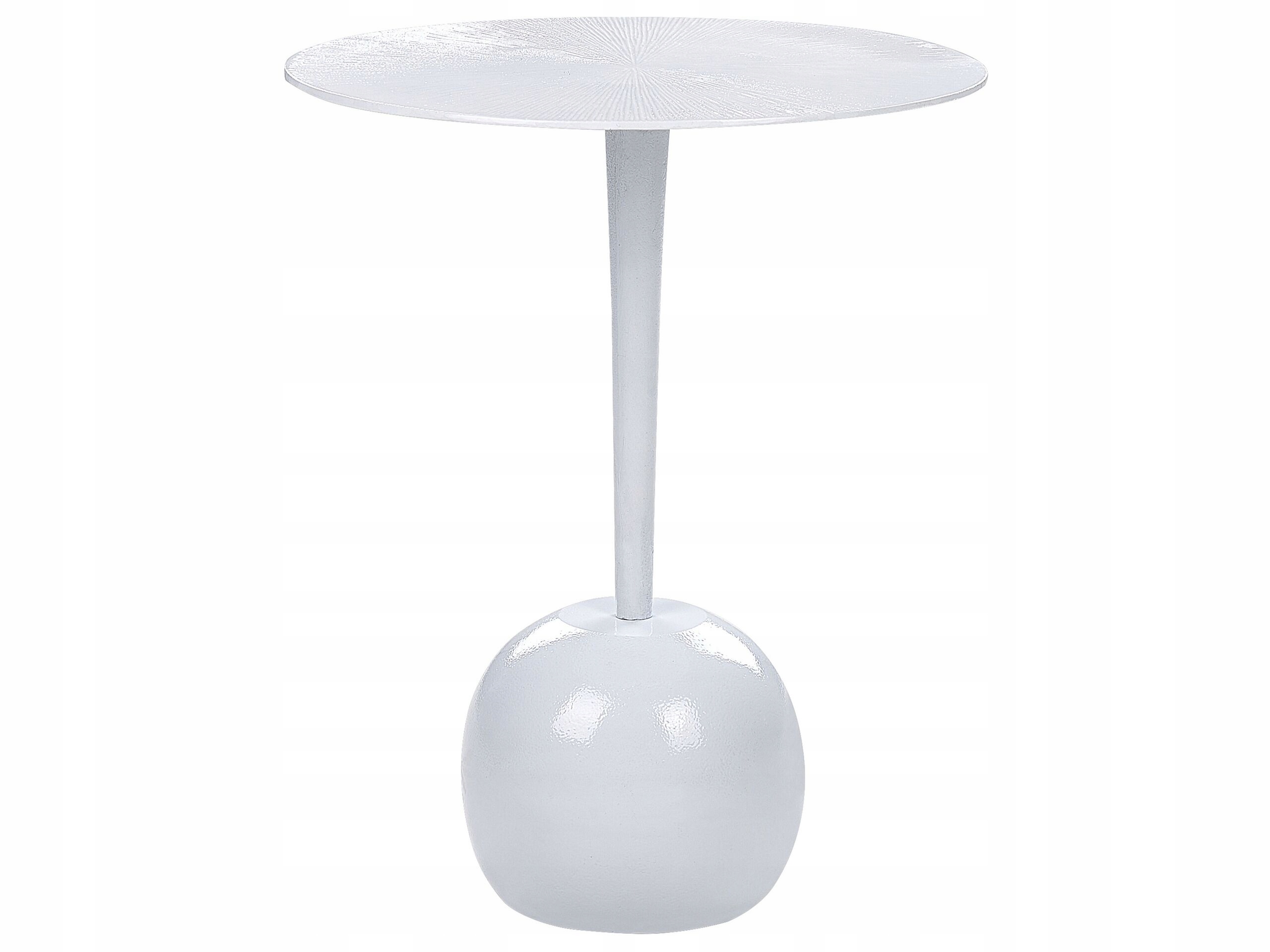 Beliani Stolik pomocniczy metalowy biały EUCLA – Nowoczesny i stylowy dodatek do wnętrza