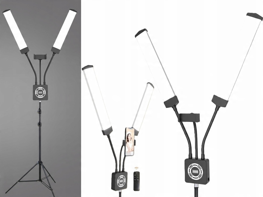 Podwójna Giętka Lampa LED Kosmetyczna Fotograficzna Video 40W – Idealne oświetlenie dla profesjonalistów