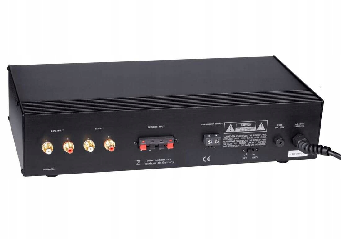 Wymiary i waga wzmacniacza Reckhorn A-409