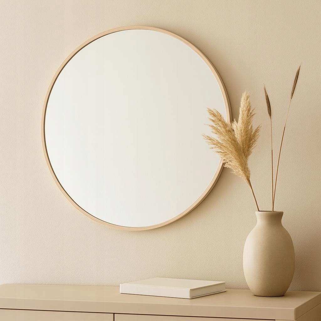 Okrągłe lustro na ścianę SORO, Ø 50 cm – Elegancja i funkcjonalność w Twoim wnętrzu