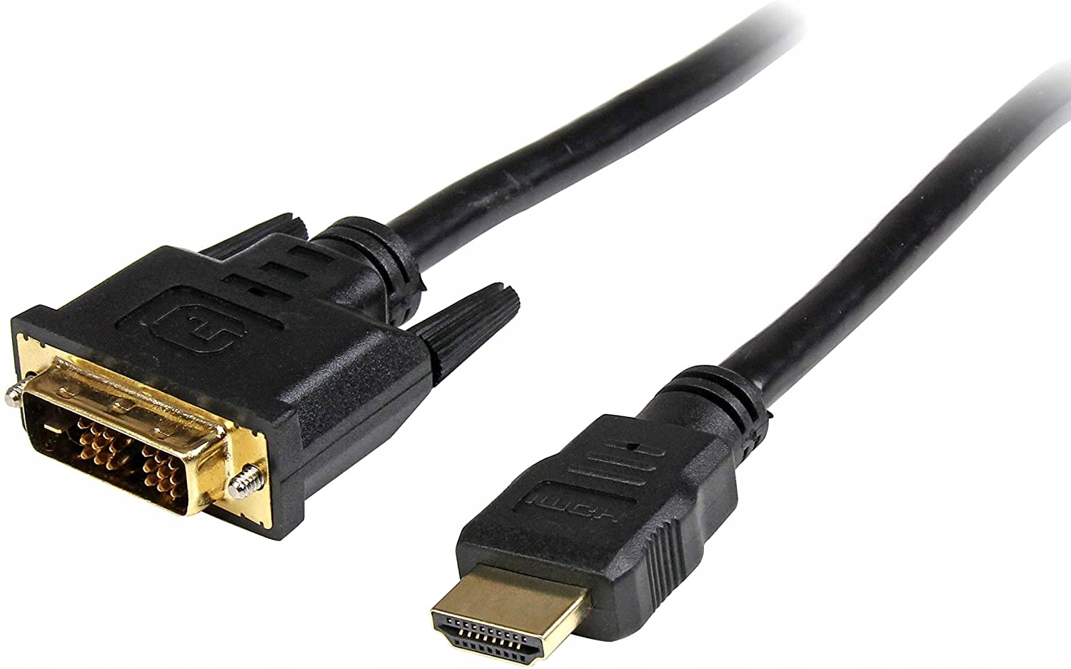 Kabel HDMI - DVI-D 0.5m czarny (HDDVIMM50CM) – Idealne połączenie dla Twojego sprzętu