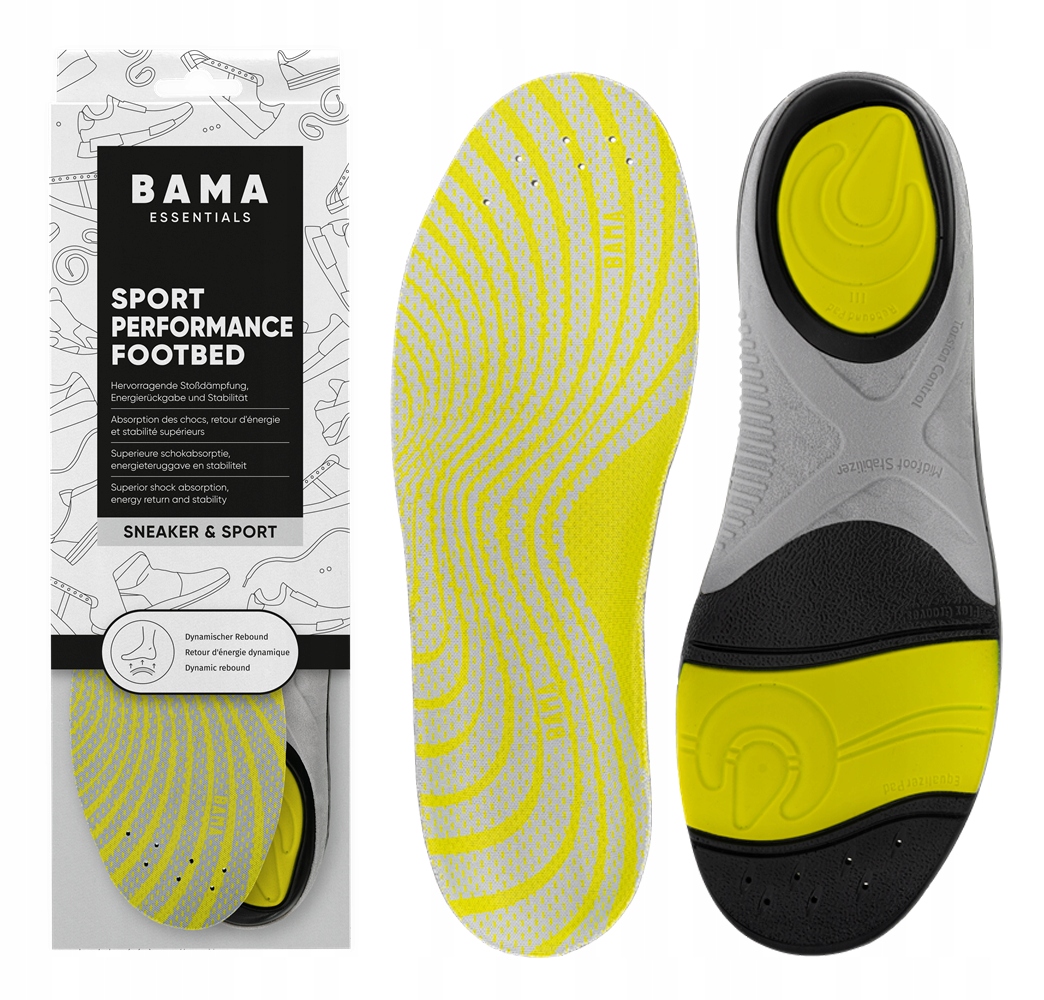 Wkładki do butów Bama Essentials Sport Performance Footbed – Komfort i wsparcie na każdym kroku