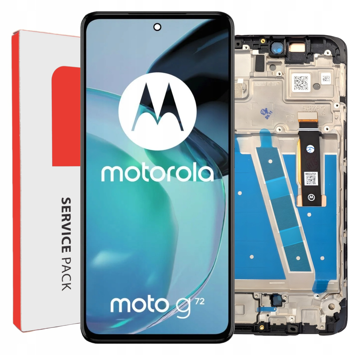 Wyświetlacz do Motorola Moto G72 Ekran LCD Ramka Oryginał Zila XT2255-1