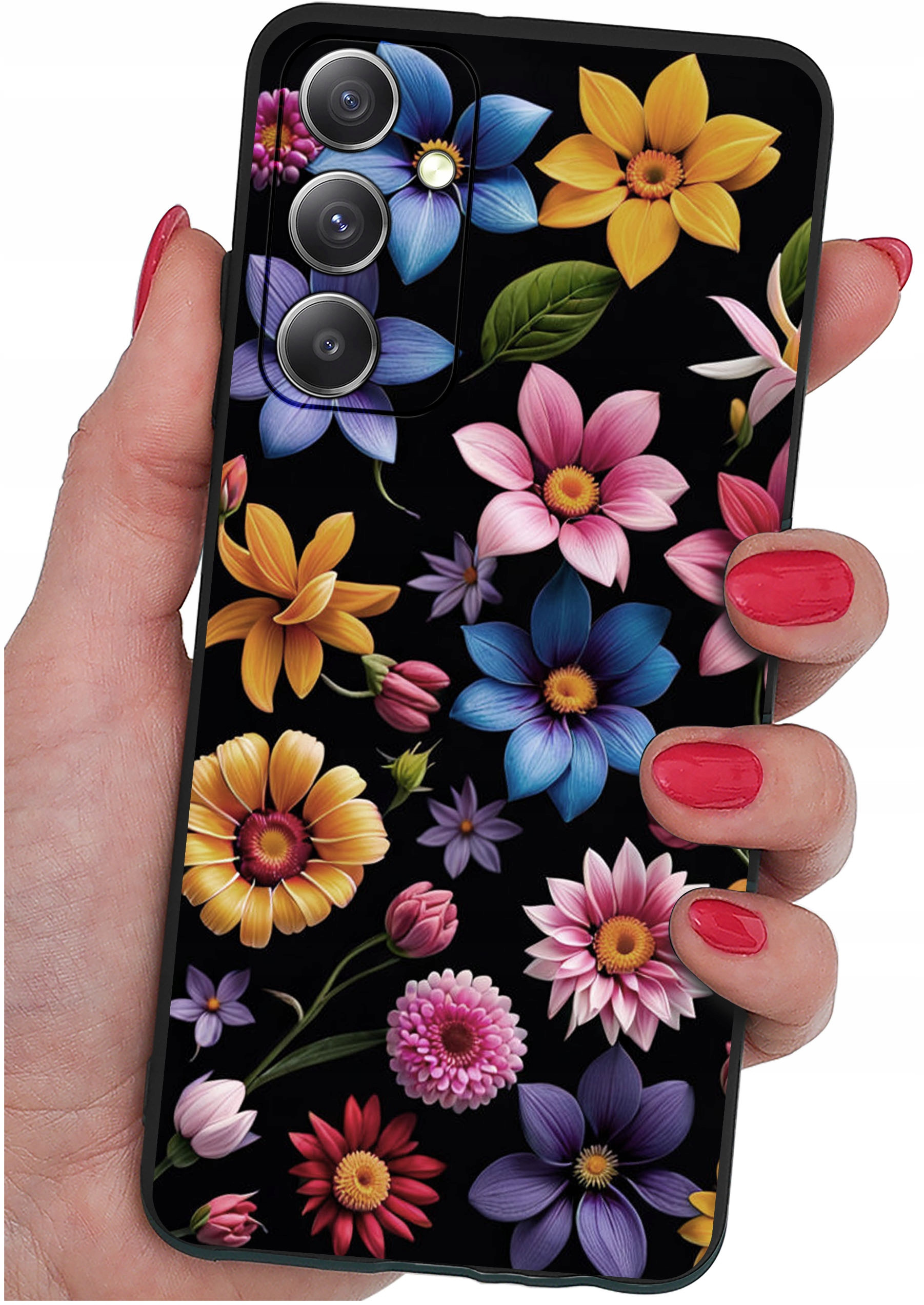 ETUI do Samsung Galaxy M23 5G WZORY | SILIKONOWE MATT CASE + SZKŁO HARTOWANE 9H
