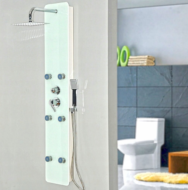 Panel Prysznicowy z Deszczownicą Dive Biały EAN (GTIN) 4058166006653