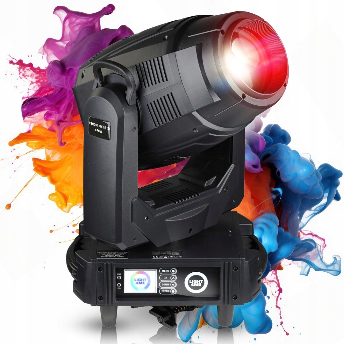 LIGHT4ME VENOM HYBRID 470W – Profesjonalna głowica ruchoma hybryda do oświetlenia scenicznego