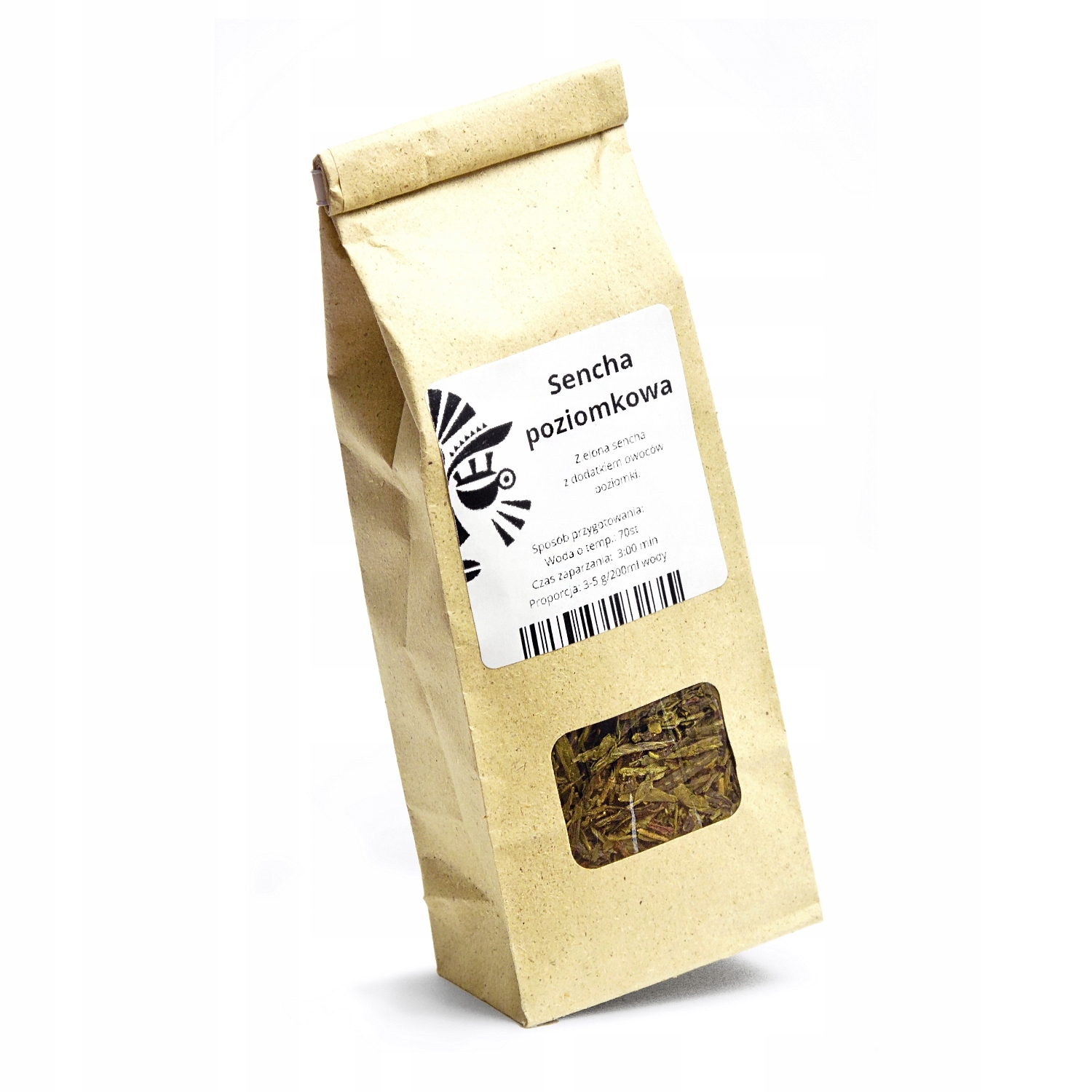 Herbata Sencha Poziomkowa 100g – Aromatyczna przyjemność z liofilizowanymi poziomkami
