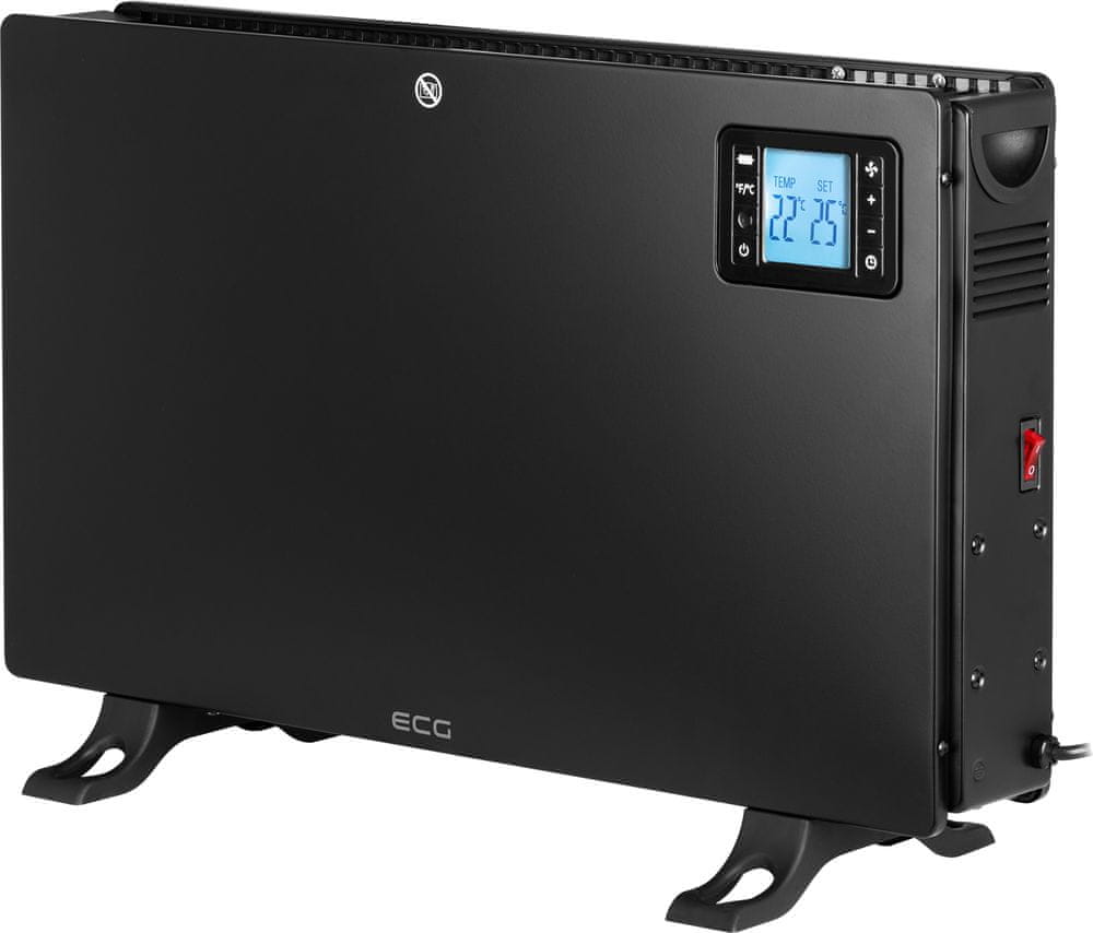 Grzejnik konwektorowy ECG TK 2080 DR Black – Komfortowe ciepło w Twoim domu