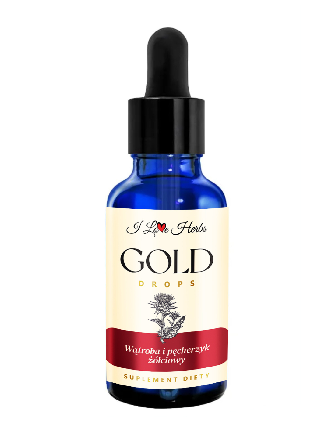 I LOVE HERRBS LIVER Gold Drops – wsparcie dla wątroby i pęcherzyka żółciowego