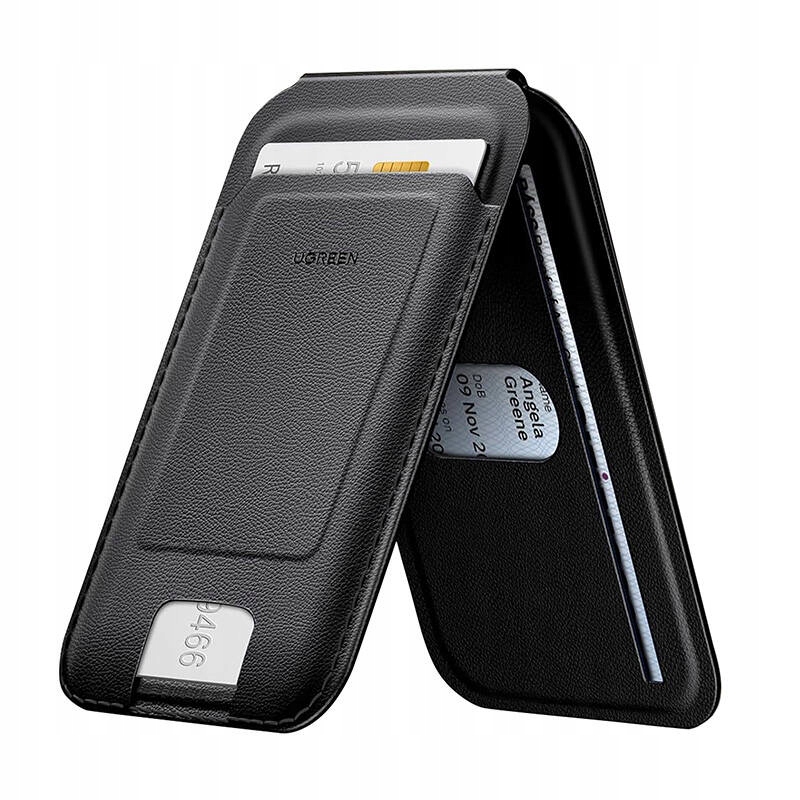 Ugreen Uniwersalny portfel magnetyczny z funkcją podstawki UGREEN LP836 MagSafe czarny – Elegancja i funkcjonalność w jednym