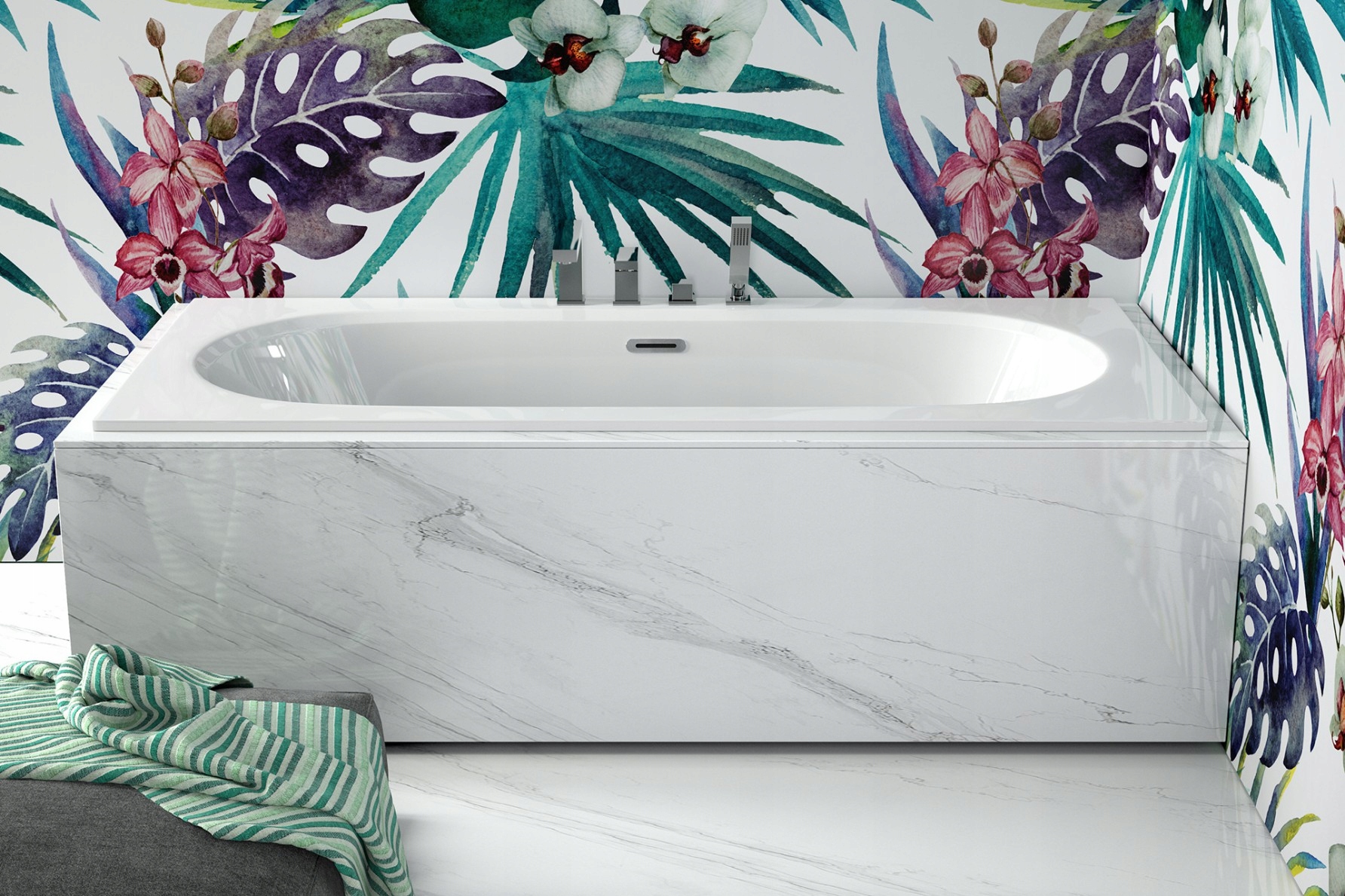 Bateria wannowa Besco Modern / Varium – Elegancja i funkcjonalność w Twojej łazience