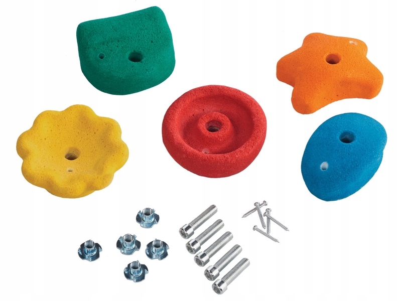 Zestaw 5 kolorowych kamieni – Doskonałe do wspinaczki