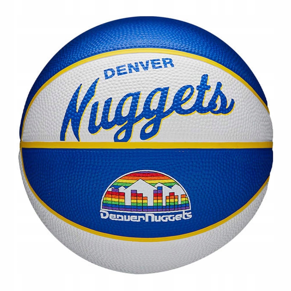 Piłka koszykowa Wilson Team Retro Denver Nuggets Mini Ball WTB3200XBDEN – Idealna do gry