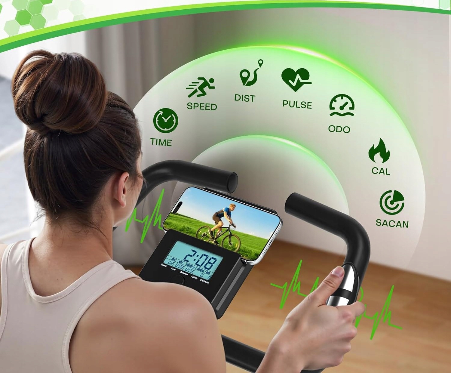 Monitor LCD z pulsometrem – śledź swoje postępy w czasie rzeczywistym