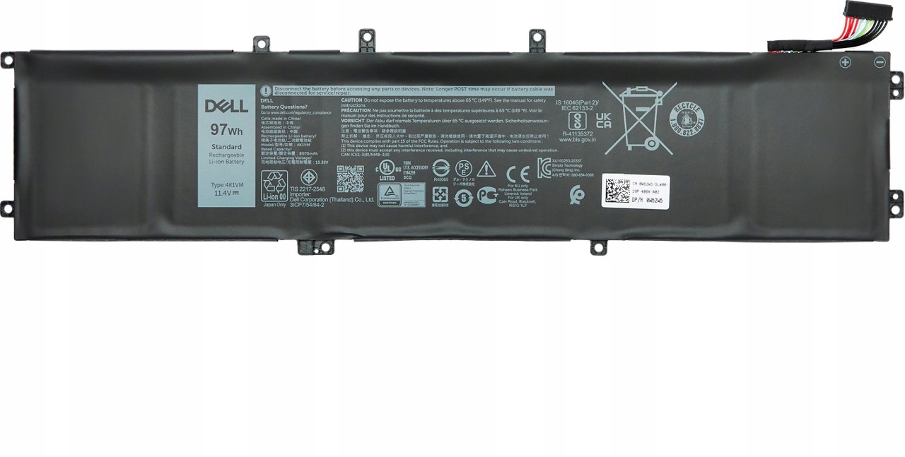 Zastosowanie baterii Dell 4K1VM w grach i multimediach