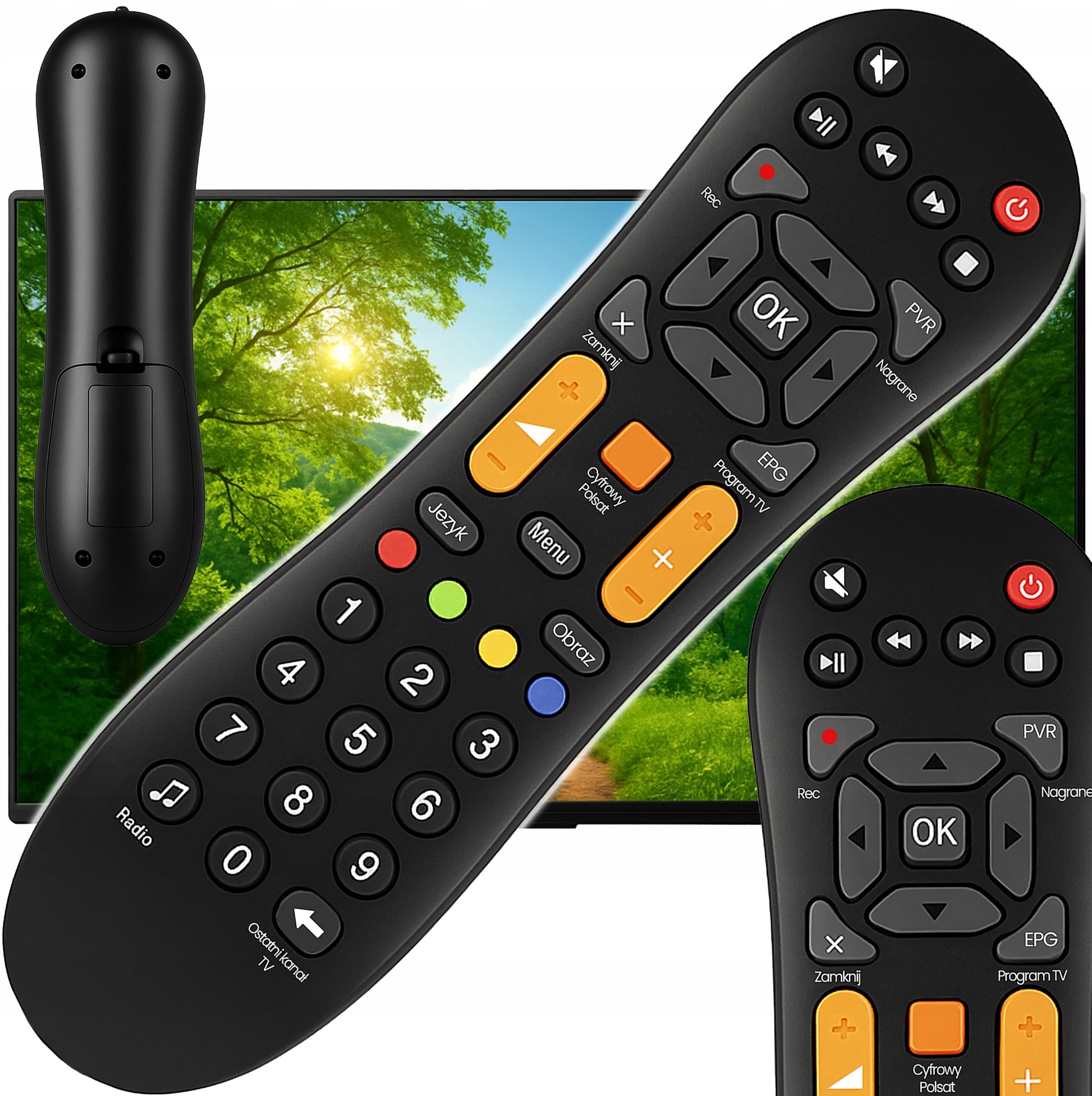 Pilot do Dekodera HD3000 - HD7000 Cyfrowy Polsat – Uniwersalny Zamiennik