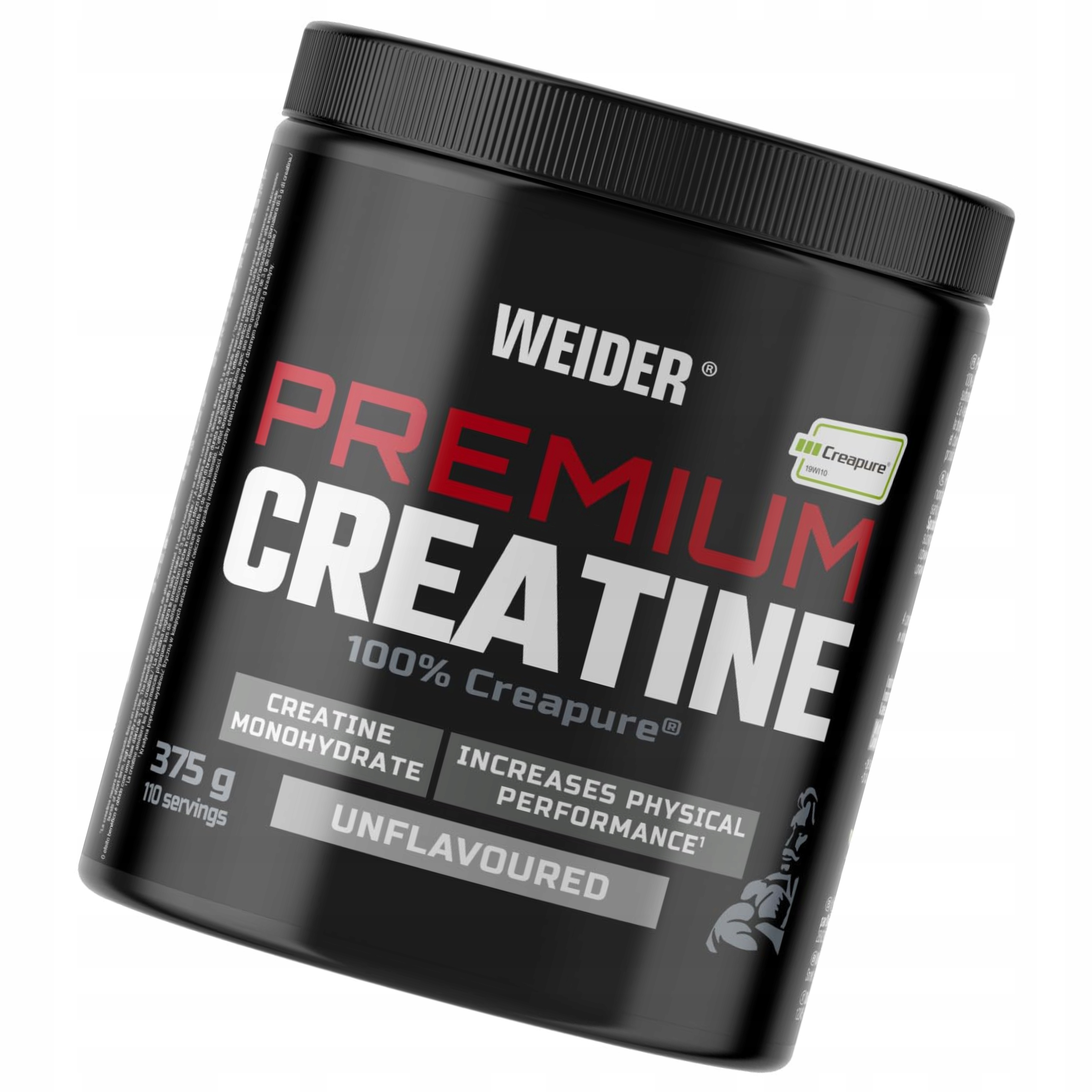 Weider - Kreatyna Premium Creatine 100% Creapure, Bezsmakowa, Proszek 375g – Wzmocnij swoje treningi